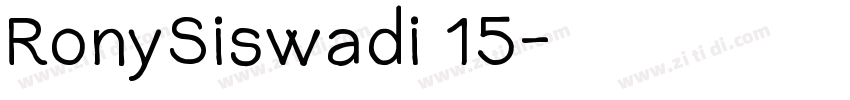 RonySiswadi 15字体转换